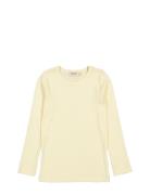 Tani Tops T-shirts Long-sleeved T-Skjorte Yellow MarMar Copenhagen