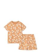 Ilford Printed Set Sets Sets With Short-sleeved T-shirt Beige Liewood