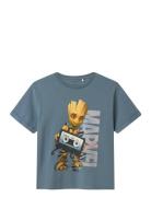 Nkmmacro Gotg Nreg Ss Top Box Mar Tops T-Kortærmet Skjorte Blue Name I...