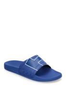 Resort Print Shoes Summer Shoes Sandals Pool Sliders Blue H2O