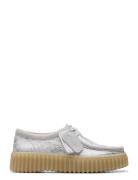 Torhill Bee D Shoes Flat Loafers Silver Clarks