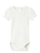 Nbfhappy Ss Body Bodies Short-sleeved White Name It