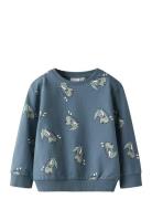 Nmmvermo Aop Ls Nreg Sweat Unb Tops Sweatshirts & Hoodies Sweatshirts ...