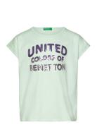 T-Shirt Tops T-Kortærmet Skjorte White United Colors Of Benetton