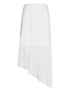Asymmetric Lace Skirt Skirts Knee-length & Midi Skirts White Bubbleroo...