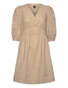 C_Dezzan Kort Kjole Beige BOSS