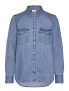 Iconic Western Practically Pie Tops Shirts Denim Shirts Blue Levi's®