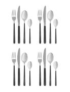 Bestiksæt, Hdox, Sort;Sølv Home Tableware Cutlery Cutlery Set Black Ho...