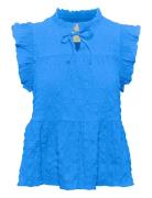Gimalinepw To Tops Blouses Sleeveless Blue Part Two