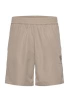 Relaxed Track Shorts Bottoms Shorts Sweat Shorts Beige Roots By Han Kj...
