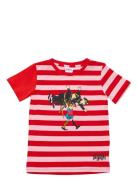 Pippi Och Poliserna T-Shirt Tops T-Kortærmet Skjorte Red Martinex