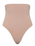 Extra Firm Seamless Thong G-streng Undertøj Beige Calvin Klein
