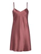 Nightdress No Sleeve Nattøj Pink Damella Of Sweden