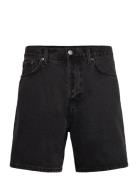 Space Relaxed Mid-Thigh Denim Shorts Bottoms Shorts Denim Black Weekda...