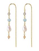 Mellow Blue Earchains Ørestickere Smykker Gold Pernille Corydon