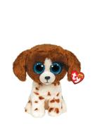 Muddles - Brown/White Dog Reg Toys Soft Toys Stuffed Animals Multi/pat...