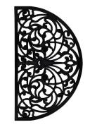 Door Mat Rubber Half Moon Home Textiles Rugs & Carpets Door Mats Black...