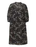 Davida Wrap Dress Knælang Kjole Black Second Female
