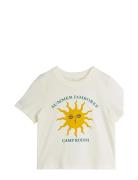 Sun Sp Ss Tee Tops T-Kortærmet Skjorte White Mini Rodini