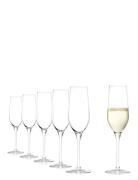 Sekt Glas Ultra 18,5Cl. 6 Stk Home Tableware Glass Champagne Glass Nud...