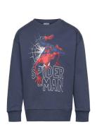 Spider-Man Sweatshirt Tops Sweatshirts & Hoodies Sweatshirts Navy Lind...