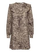 Odette Dress Aop 10783 Knælang Kjole Brown Samsøe Samsøe