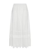 Mschethel Olisa Hw Skirt Skirts Knee-length & Midi Skirts White MSCH C...
