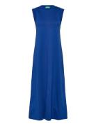 Dress Knælang Kjole Blue United Colors Of Benetton