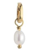 Finest Pearl Charm Halskæde Hængesmykke Gold Enamel Copenhagen