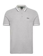 Paddy Sport Polos Short-sleeved Grey BOSS