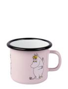 Moomin Enamel Mug 25Cl Home Tableware Cups & Mugs Coffee Cups Pink Moo...