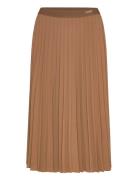 Fluid Pleated Pull On Midi Skirt Skirts Knee-length & Midi Skirts Brow...