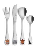Children Cutlery Set, 4-P Home Meal Time Cutlery Multi/patterned Sola