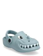 Dragon-Design Flip-Flops Shoes Clogs Blue Mango