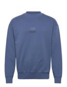 Dusplited Tops Sweatshirts & Hoodies Sweatshirts Blue HUGO