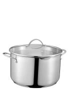 Kosmo Pot With Lid 10.1 Liters Home Kitchen Pots & Pans Saucepans Silv...