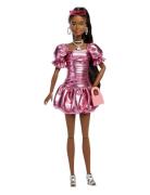 Deluxe Style Fashion Doll #6 In Metallic  Dress With Bubble Hem And Si...