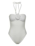 Miva Swimsuit Badedragt Badetøj White Twist & Tango