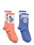 Flower 2-Pack Socks Socks & Tights Socks Multi/patterned Mini Rodini