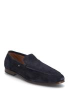 Hilfiger Flexible Suede Loafer Loafers Flade Sko Navy Tommy Hilfiger