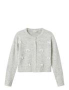 Nkfkarin Ls Knit Card Tops Knitwear Cardigans Grey Name It