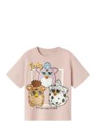 Nkfjixanna Furby Ss Nreg Top Box Bfu Tops T-Kortærmet Skjorte Pink Nam...