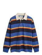 Multistriped Heavy Rugger Tops Polos Long-sleeved Multi/patterned GANT
