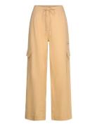 Linen Cargo Trousers Bottoms Trousers Cargo Pants Beige Mango
