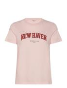 Reg Graphic Ss T-Shirt Tops T-shirts & Tops Short-sleeved Pink GANT