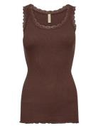 Sc-Sarona Tops T-shirts & Tops Sleeveless Brown Soyaconcept