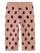 Nmflulio Wide Knit Ancle Pant Lil Bottoms Trousers Pink Lil'Atelier