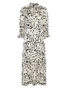 Floretbbclarene Dress Knælang Kjole Cream Bruuns Bazaar