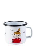 Moomin Enamel Mug 37Cl Home Tableware Cups & Mugs Coffee Cups White Mu...