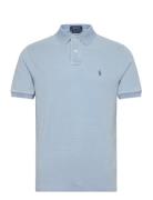 20/1 Mesh-Ssl-Knt Tops Polos Short-sleeved Blue Polo Ralph Lauren